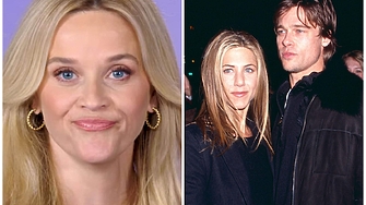 Рийз Уидърспуун с рядък коментар за връзката на Дженифър Анистън и Брад Пит 