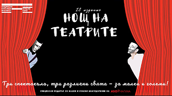 Една нощ, три сцени - културен институт„Красно село“ празнува магията на театъра в 13-тата „Нощ на театрите“